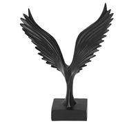 AKLOSIPY Escultura Decorativa de Resina de águila Abstracta con Ala de ángel, Adorno de Escritorio para el Hogar y la Oficina, BS086, Negro (BS086 negro)