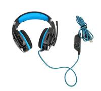 AKLOSIPY G9000 Auriculares de juego con cable con micrófono cancelación de ruido, Auriculares estéreo Supra-ear compatibles con PC, Serie X|S, Teléfonos Móviles - Azul