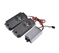 AKLOSIPY Grupo de Conexión del Acelerador Altavoces Duales Simulador de Sonido del Motor RC con Control de Volumen para Automóviles Modelo /10 - Diez Sonidos de Automóvil