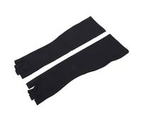 AKLOSIPY Guantes de compresión de cobre, calentadores de brazos sin dedos para hombres y mujeres, transpirables, enriquecidos con cobre, apoyo enriquecido para aliviar la artritis, tendinitis