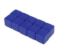 AKLOSIPY Juego de Dados para Escribir de 30 Piezas de 16 mm: Dados de Seis Caras para Enseñanza de Matemáticas, Educación y Juegos Interactivos, Compactos y (Blue)
