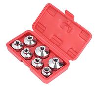 AKLOSIPY Juego de Llaves de Vaso de Aceite de 7 Piezas para Accionamiento de 3/8 pulg. con Tamaños de 24 a 38 Mm para un Fácil Mantenimiento