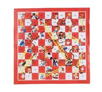 AKLOSIPY Juego de Mesa de Ajedrez con Serpientes y Escaleras, Diversión Desafiante, Mejora Las Relaciones, para Viajes Al Aire, Juego Familiar para Niños y Adultos