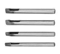 AKLOSIPY Juego de Perforadoras para Manualidades de Cuero de 4 Mm con 4 Tamaños - Herramienta de Perforación de Acero con Alto Contenido de Carbono para Trabajos de Cuero y Manualidades