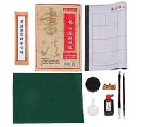 AKLOSIPY Juego de Pinceles de Caligrafía con Pinceles de Lobos para Estudiantes, Kit de Práctica Completo para Escribir sobre Tela