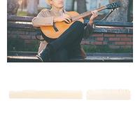 AKLOSIPY Juego de Tuercas de Guitarra de Hueso de Vaca de Alta Calidad para Guitarra Acústica de 6 Cuerdas, Repuesto para Mejorar la Calidad del Sonido y la Decoración Estética