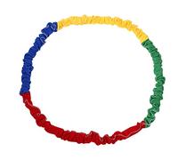 AKLOSIPY Juguete de Cuerda Elástica para Exteriores - Círculo Colorido con Correa de Goma para Correr, Juego de Empuje, para Juegos en Grupo, Integración Sensorial para Niños Mayores de 3 Años