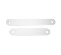 AKLOSIPY Kit de Placa de Soporte de Espejo de Popa de Aluminio, 2 uds., para Motores Fueraborda Posteriores a 1986, Instalación Resistente y Sencilla, Tamaños 15 X 2 y 12 X Pulgadas