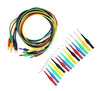 AKLOSIPY Kit de Sonda de Prueba de Clamp/Holder a Conector Banana P1920 para Conectores Automotrices, 5 Sondas de Color con Estuche Protector