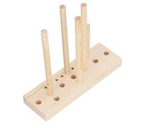 AKLOSIPY Kit para Hacer Lazos de Roble para Manualidades, Tablero de Madera Ligero y Portátil con Pasador para Manualidades con Cintas