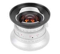 AKLOSIPY Lente de Gran ángulo de la Cámara de Enfoque Manual de 12 Mm F2.0 para el Montaje de RF con el ángulo de 97 Vistas 10 Hojas de Apertura de Baja Luz para R7 R10 R50 R100 RP R5 R6 (Silver)
