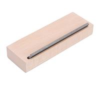 AKLOSIPY Lima de Traste de Guitarra de Acero Rico en Carbono con Base de madera: Herramienta de Pulido para Músicos y Entusiastas de la Guitarra