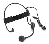 AKLOSIPY Micrófono Condensador con Enchufe M S y Cable para Uso en la Cabeza, Diadema con Cable de 3,5 MM, Gancho para Oreja, Micrófono Condensador para Rendimiento