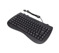 AKLOSIPY Multimedia Teclado Silencioso USB con Cable de 95 Teclas para Escritorio y Computadora Portátil, Diseño Ultra Delgado, Diseño Inglés y árabe (Inglés)
