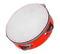 AKLOSIPY Pandereta para Niños con ergonómico: Instrumento Educativo de Madera para Tocar Música Divertida y Desarrollar el Ritmo (6 pulgadas (153 mm de diámetro interior, 5 mm de)