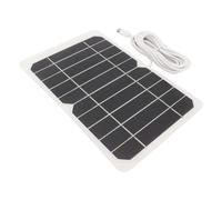 AKLOSIPY Panel Solar Monocristalino de 5W y 5 V con Salida Tipo C: Módulo de Células Solares Eficiente y Portátil para Necesidades de Seguridad Exteriores