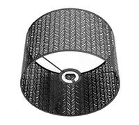 AKLOSIPY Pantalla de Lámpara E27 E14 Clamp/Holder en Forma de Hoja de Abeto, Cubierta de Pantalla Decorativa de Metal Hueca para Lámpara de Techo de Pared de Mesa, Color Dorado (BLACK)