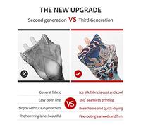 AKLOSIPY Par de Mangas para brazos: Cubiertas Protectoras Solares Elegantes y sin Costuras para Actividades Al Aire (Alegre)