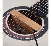 AKLOSIPY Pastilla Magnética Pasiva de Madera para Guitarras Folclóricas acústicas: Fácil Instalación, Liviana, No Necesita Batería, Enchufe de 6,35 Mm