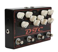 AKLOSIPY Pedal de Guitarra Sintetizador de 4 entradas: Efectos de Distorsión Eléctrica, Overdrive, Efectos y Retardo