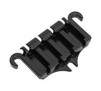 AKLOSIPY Piezas de Repuesto de Metal para Puente de bajo Eléctrico de 4 Cuerdas con Tornillos para una Fácil Instalación y Acabado Brillante (BLACK)