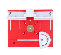 AKLOSIPY Placa de Inserción de Mesa Enrutadora de Aleación de Aluminio de Primera Calidad para Carpintería, Tablero Abatible Compacto para Enrutamiento, Tallado y Fresado, Azul (rojo)