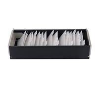 AKLOSIPY Portatarjetas A-Z para 800 Tarjetas de Visita-Cubierta Transparente, Archivador de Tarjetas, Tarjeta de Crédito, Tarjeta de índice, Almacenamiento de Tarjetas de Visita-e (Black)