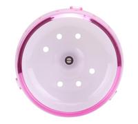 AKLOSIPY Rodillo de Plástico Súper Silencioso, Rueda de Ejercicio, Juguete para Mascotas Pequeñas, Hámster, Chinchilla de Guinea, Ligero, Fácil de Usar (Pink)