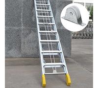 AKLOSIPY Rueda de polea de escalera universal 4 piezas de repuesto de 4 cm, accesorios de aluminio Oy para escaleras