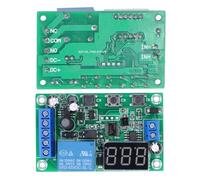 AKLOSIPY Sensor de Interruptor de relé del Módulo de Detección de Corriente CC con Pantalla Digital para Control de Motor 7-30V 10A