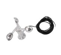 AKLOSIPY Sensor de Velocidad del Viento Anemómetro de Tres Tazas de Aleación de Aluminio para Monitoreo meteorológico: Cable Impermeable de 8 M y Mediciones Precisas