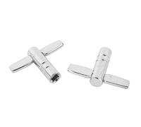 AKLOSIPY Sintonizador de Llave de Metal Portátil, Llave de Afinación Multifuncional Fácil de Operar para Tambores e Instrumentos de Percusión, 2 uds.