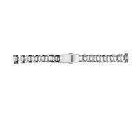 AKLOSIPY Stainl Steel Rápido Releance Watch Band de Cierre de Implementación para Hombres Mujeres con Bloqueo de Botón Doble (12 mm)