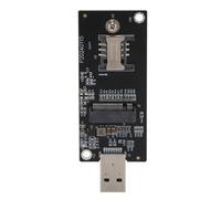 AKLOSIPY Tarjeta Adaptadora NGFF M.2 KeyB a USB 3.0 con Ranura SIM Incorporada para Módulos WWAN 4G/5G y Conectividad Mejorada (4 Antenas)