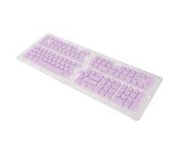 AKLOSIPY Teclas de Pudín PBT, 129 Teclas, Translúcidas, OEM, Inyección de Doble Disparo, DIY para Teclados Mecánicos, Elegante Amarillo (Purple)