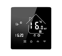 AKLOSIPY Termostato Inteligente WiFi Programable para Control de Calefacción del Hogar - Pantalla LCD Grande Control Táctil y de Aplicación Controlador de Temperatura Interior 9,5 * 9,5 * Cm (Tipo 2)