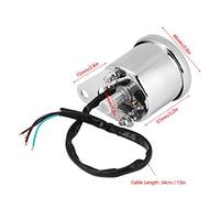 AKLOSIPY Universal Motocicleta Digital LED LCD Velocímetro Retro Tacómetro Calibre para Carretera Mejorada