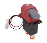 AKLOSIPY Válvula de Maquinaria Agrícola de una Sola Llave, Válvula Neumática de Interruptor único, Indicador de Luz, para Camión Volquete, Remolque, Camión de Maquinaria Agrícola con 2