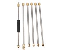 AKLOSIPY Varita de Extensión para Lavadora a Presión de 90 Pulgadas con Conexión Rápida de 1/4 de Pulgada para una Limpieza Versátil de Techos y Exteriores - Juego de 6 Piezas