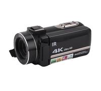 AKLOSIPY Videocámara 4K de 64MP con Zoom Digital de 18X, Pantalla Táctil de 3 Pulgadas para Micrófono, Estabilizador, Control Remoto, Tarjeta de 32G, 2 Baterías