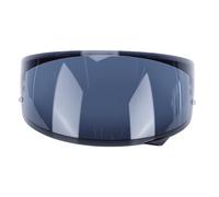 AKLOSIPY Visera para Casco de Motocicleta C10 Deep Black PC Shield | Construcción de PC, Protección contra la Lluvia, Viento y Luz Solar, Ajuste C10, Instalación de Doble Botón con Trinquete