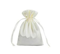 AKLVBL - Paquete de 30 bolsas de regalo y joyería de satén beige de 5 x 7 pulgadas, bolsa con cordón, bolsas de boda y baby shower