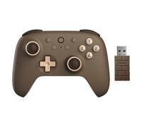 AKNES 8Bitdo Ultimate 2C 2.4G Mando inalámbrico para PC con Windows y Android, con Joysticks de Efecto Hall y Gatillos Hall, 1000Hz Polling Rate, y Bumpers L4/R4 Remappable (Brownie)