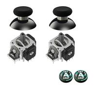 AKNES GuliKit TMR Joysticks Electromagnéticos para Mando DualSense PS5 / DualSense Edge, Accesorios de Repuesto Stick para Mando PlayStation 5, Tapas de Pulgar Incluidas