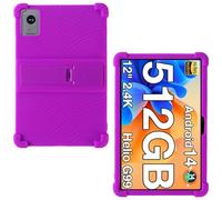 AKNICI 12 Pulgadas Silicona Funda per TECLATS T60,DOOGEE T40 Pro/T20 Ultra,Headwolf HPad6/Headwolf Lite/Headwolf HPad6 Pro,OUKITEL OT5S/OT5,SGIN T12S,VASOUN M70,AvidPad A90,Vasoun P200, Morado