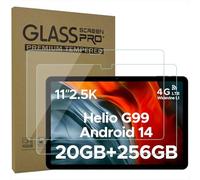 AKNICI 2 Piezas Protector de Pantalla para DOOGEE T35/DOOGEE T40/DOOGEE T30SE/DOOGEE T30S/DOOGEE T30 Ultra/DOOGEE T30PRO Tablet 11 Pulgadas, Cristal Vidrio Protector Templado, Dureza 9H, Antiarañazos