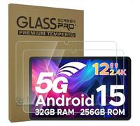 AKNICI [2 Piezas Protector de Pantalla para DOOGEE V Pad 5G Tablet 12 Pulgadas, Cristal Vidrio Protector Templado, Dureza 9H, Antiarañazos, Antihuellas