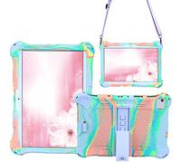 AKNICI Funda Antichoque para TECLAST P20HD/M40/M40 Pro,Blackview Tab8/Tab 8E/Tab9/Tab10,YESTEL T5,AOYODKG A39,Dragon Touch Notepad 102,DUODUOGO A39+,Pritom L10,Correa de Hombro - Pink Morado