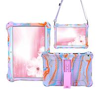 AKNICI Funda Antichoque para TECLAST P20HD/M40/M40 Pro,Blackview Tab8/Tab 8E/Tab9/Tab10,YESTEL T5,AOYODKG A39,Dragon Touch Notepad 102,DUODUOGO A39+,Pritom L10,Correa de Hombro - Rosa Púrpura