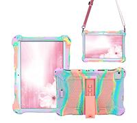 AKNICI Funda de silicona para tablet Dragon Touch Notepad 102, Pritom Tronpad L10, YESTEL T5 10, TECLAST P20HD M40, Blackview Tab8, WINNOVO P20, IBBWB 10, AOYODKG A39, color rosa